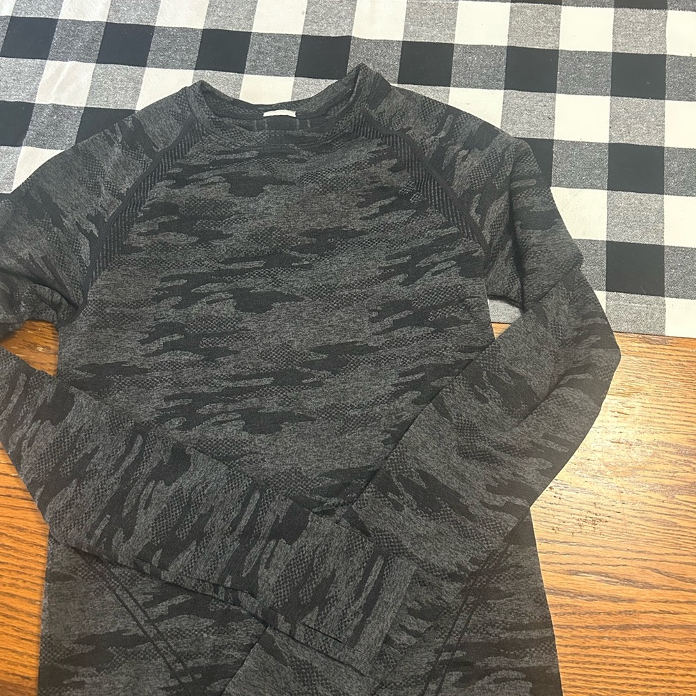 Ryka Gray Camo Long Sleeve Tee